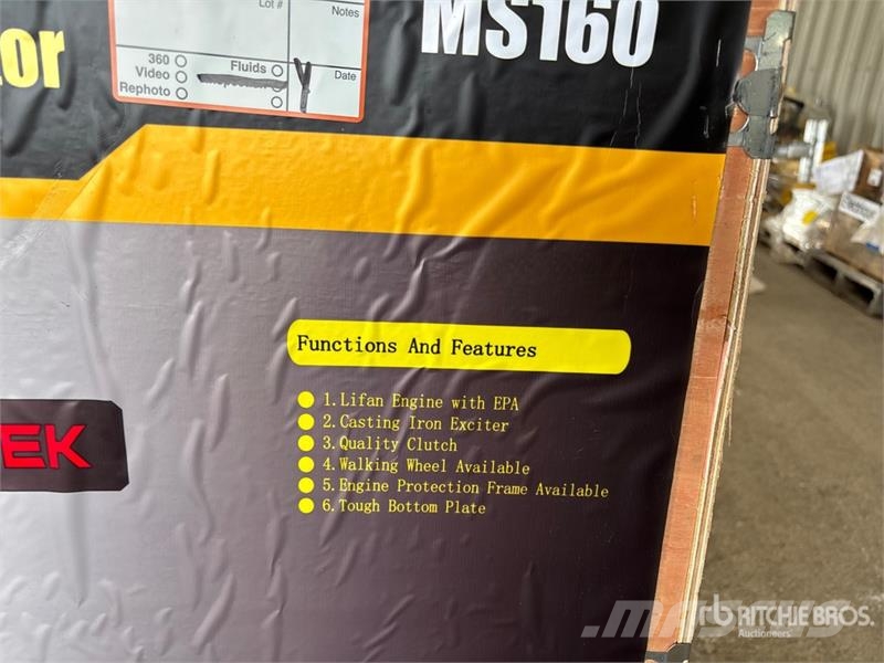 Powertek MS160 Reversible Vibratory Plate Compactor (Unused Trilmachines