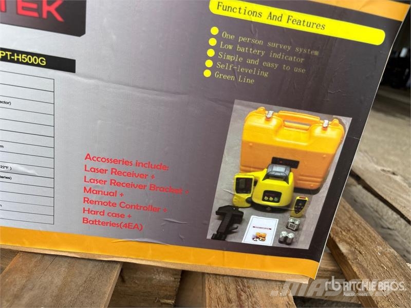 Powertek PT-H500G Rotary Green Line Laser Level (Unused) Instrumenten, meet- en automatiseringsapparatuur