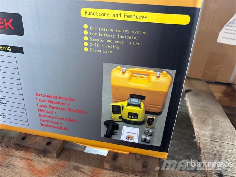 Powertek PT-H500G Rotary Green Line Laser Level (Unused) الأدوات ومعدات الأتمتة والقياس