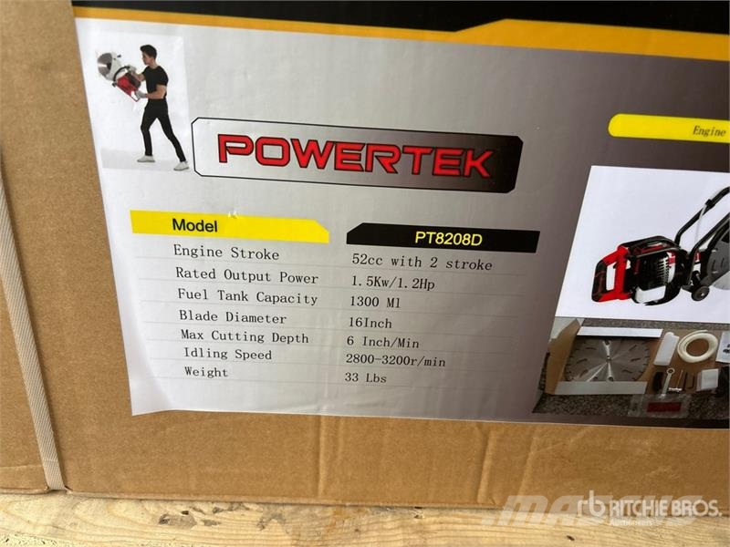 Powertek PT8208D Cut-Off Saw (Unused) Otros componentes