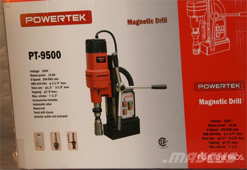 Powertek PT9500 Magnetic Drill Press (Unused) Otros componentes