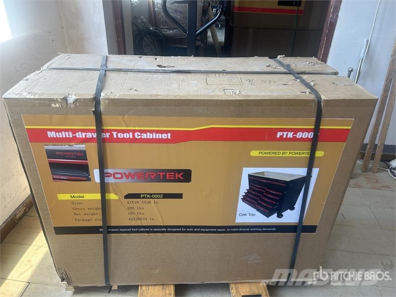 Powertek PTK-0002 Multi-Drawer Tool Box (Unused) Otros