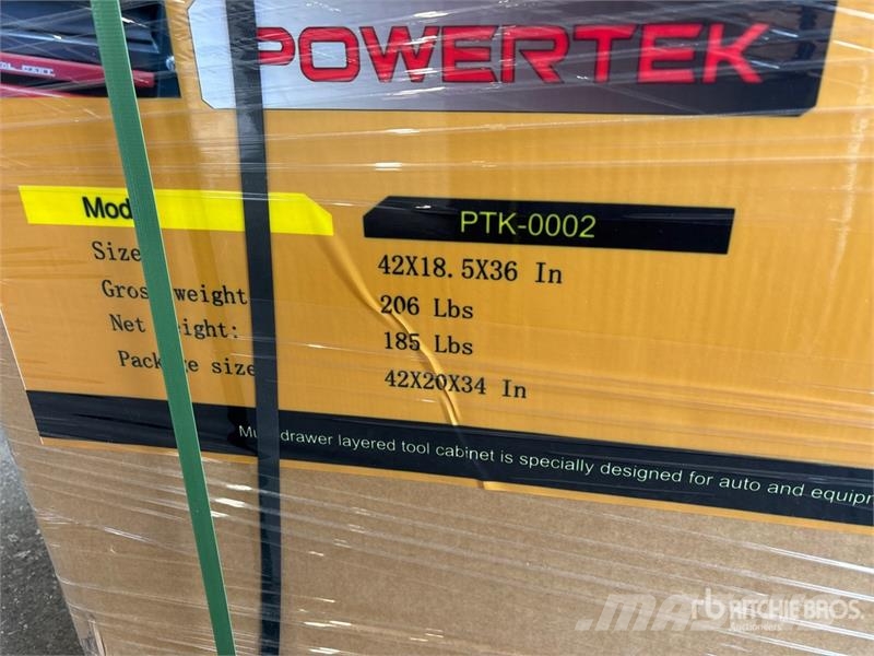 Powertek PTK-0002 Multi-Drawer Tool Box (Unused) Otros