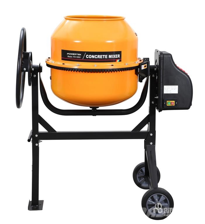 Powertek PTK-130LN Electric Portable Concrete Mixer (Unused Mezcladoras de cemento y hormigón