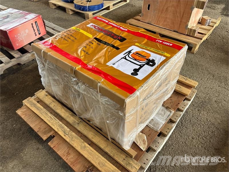 Powertek PTK-130LN Electric Portable Concrete Mixer (Unused Mezcladoras de cemento y hormigón