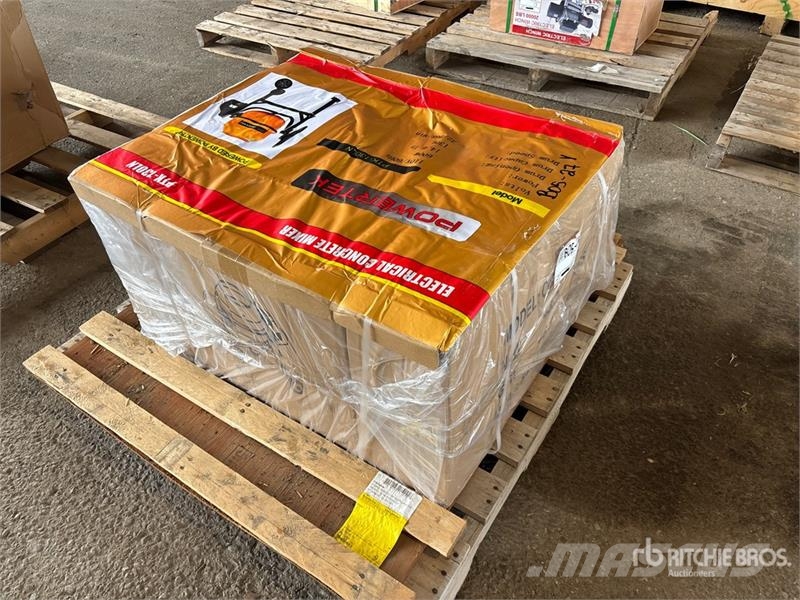 Powertek PTK-130LN Electric Portable Concrete Mixer (Unused Mezcladoras de cemento y hormigón