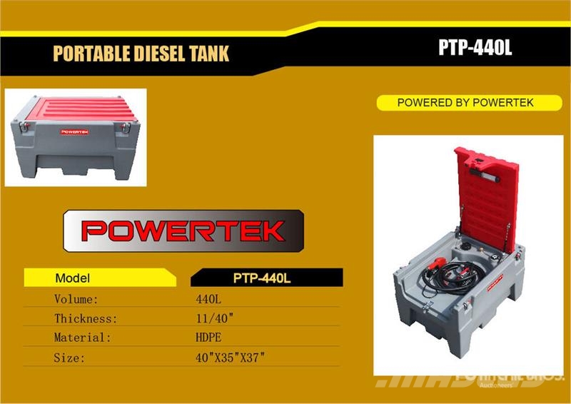 Powertek PTP-440L 116 gal Portable Poly Diesel Fuel Tank (U Depósitos de combustible y aditivos