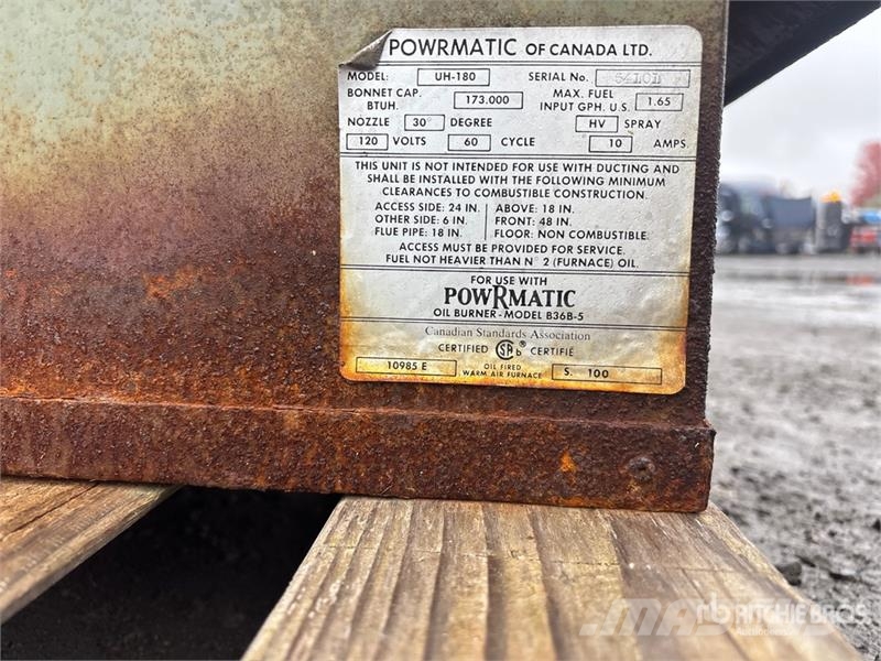 Powrmatic UH-180 173000 BTU Unit Heater ماكينات زراعية - غير ذلك