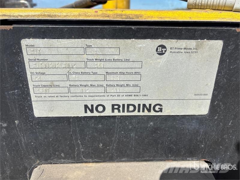 Prime Mover Mover Pmx 4500 lb Electric Pallet Jack Kahvelkäru