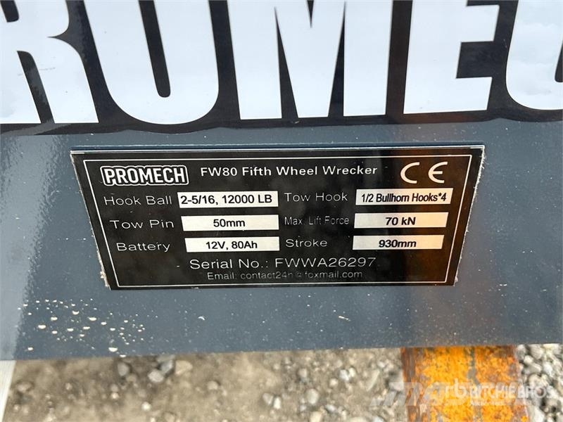PROMECH FW80 Fifth Wheel Wrecker Attachment (Unuse Transportes - Outros
