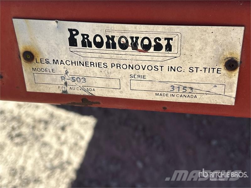  Pronovost P-503 5 ft 9 in T/A Hydraulic Dump Utili Remorque benne