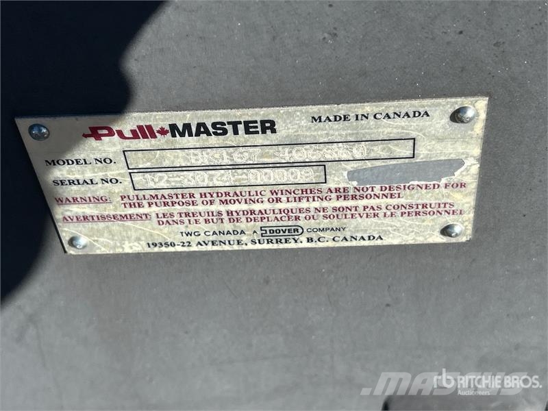 Pullmaster BK167 Winch 吊车起重机、绞车吊货机和物料升降机