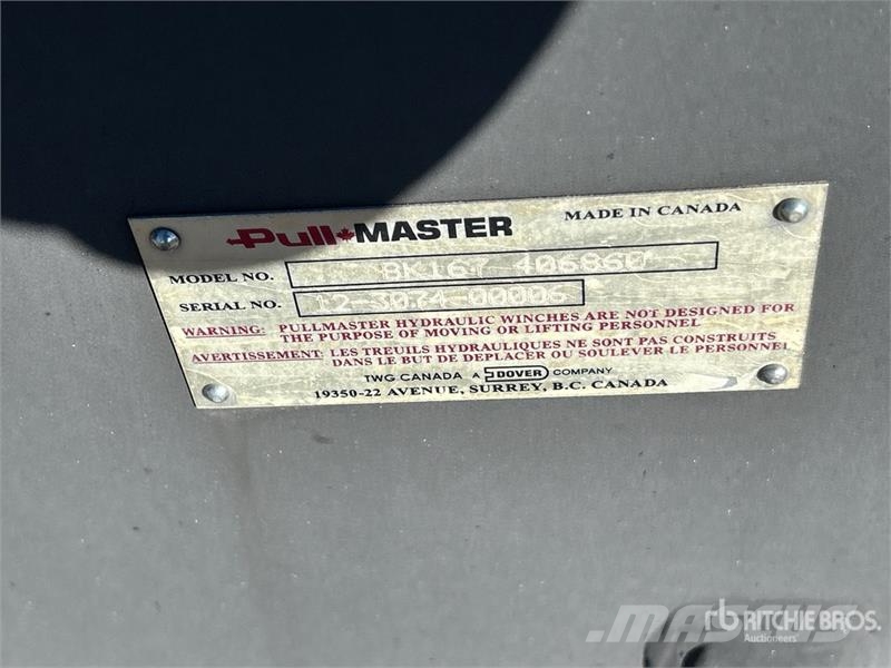 Pullmaster BK167 Winch 吊车起重机、绞车吊货机和物料升降机