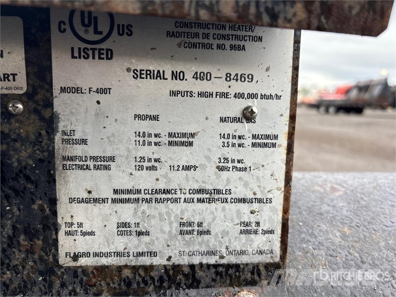 Quantity F-400T Heating and thawing equipment