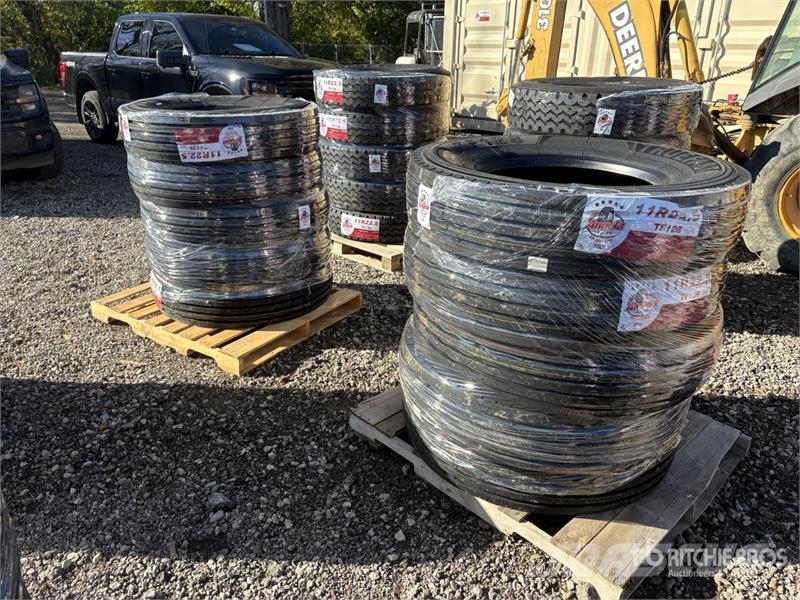 Quantity of (10) 11R22.5 Tires (Unused) الإطارات والعجلات والحافات