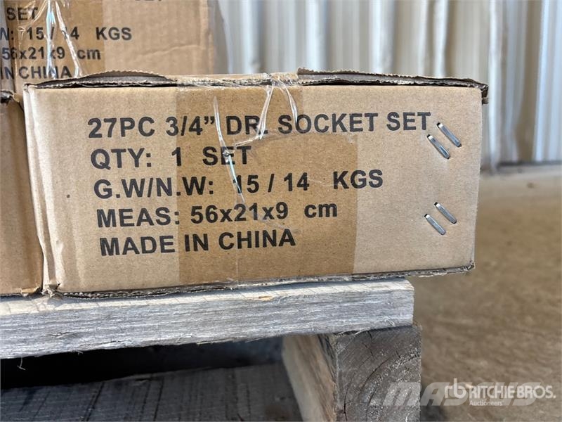  Quantity of (10)  BYT SS27 3/4 in 27 Pcs Socket Se Andre komponenter