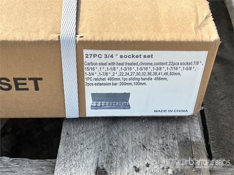 Quantity of (10) BYT SS27 3/4" 27Pc Socket Set (U Drugi deli