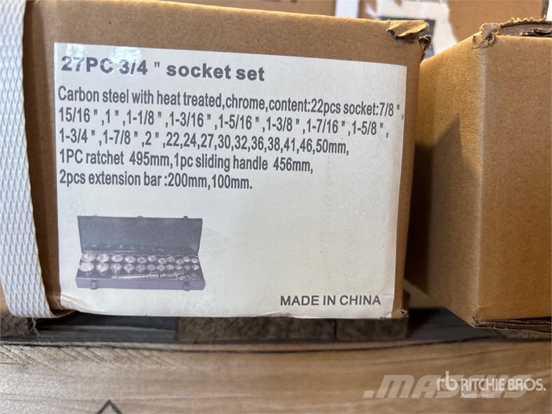  Quantity of (10)  BYT SS27 3/4 in 27 Pcs Socket Se Andre komponenter