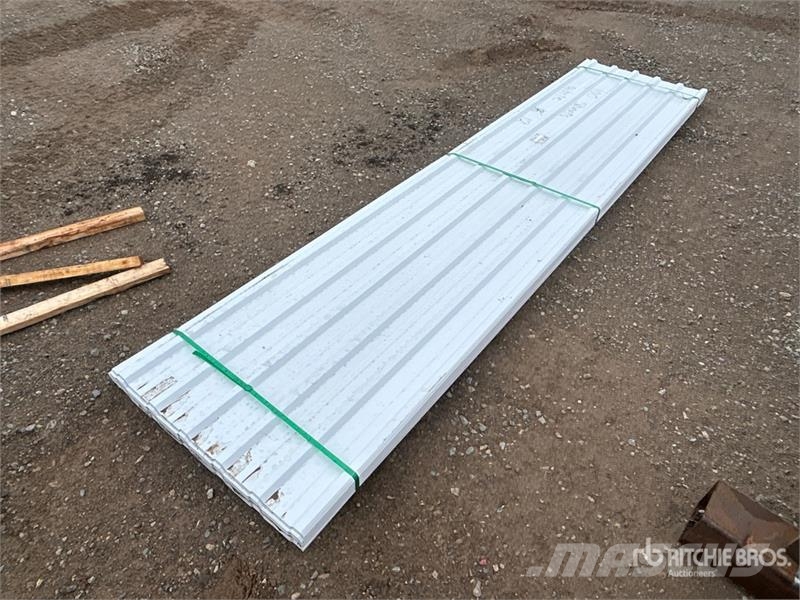  Quantity of (100) 10 ft White Steel Siding / Roofi Other