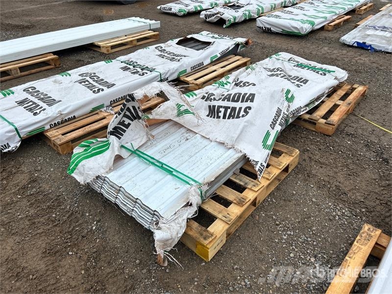  Quantity of (100) 10 ft White Steel Siding / Roofi Other