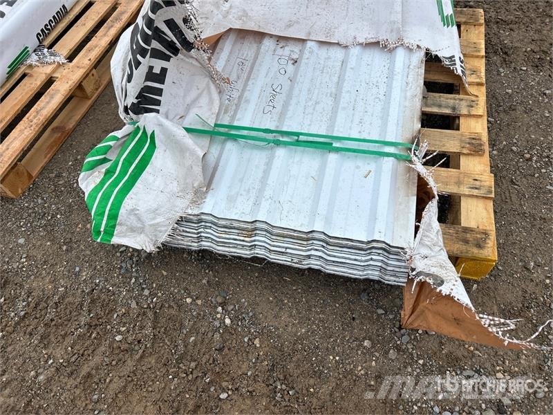  Quantity of (100) 10 ft White Steel Siding / Roofi Other