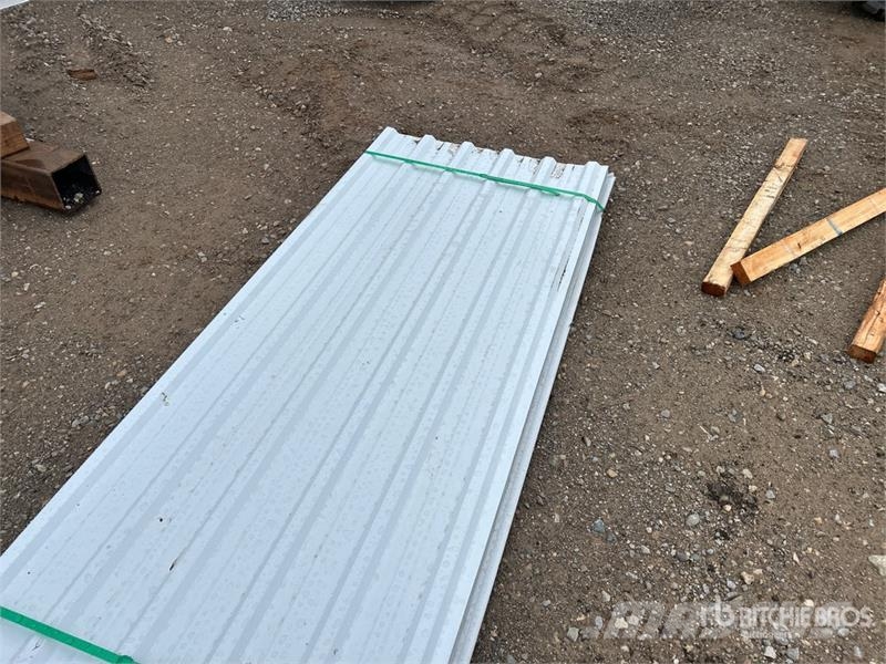  Quantity of (100) 10 ft White Steel Siding / Roofi Other