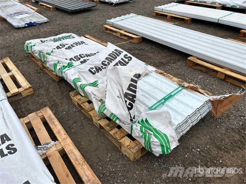  Quantity of (100) 10 ft White Steel Siding / Roofi Other
