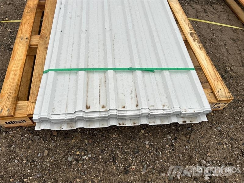  Quantity of (100) 12 ft White Steel Siding / Roofi Other
