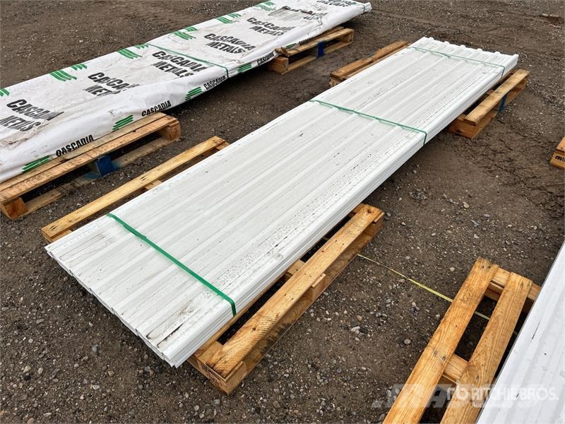 Quantity of (100) 12 ft White Steel Siding / Roofi Other