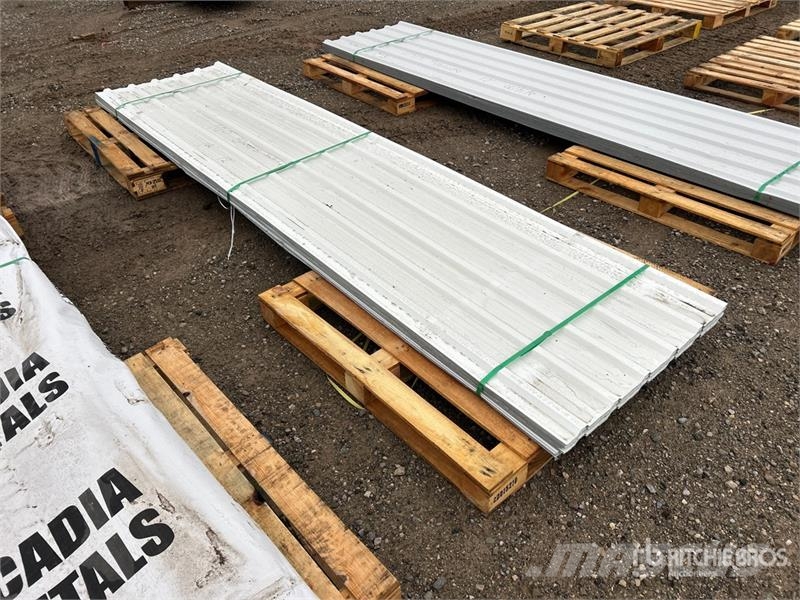 Quantity of (100) 12 ft White Steel Siding / Roofi Other