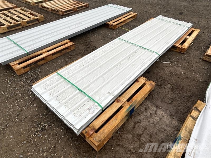Quantity of (100) 12 ft White Steel Siding / Roofi Other