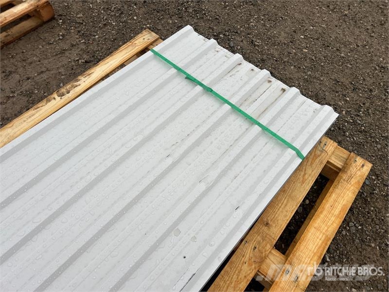  Quantity of (100) 12 ft White Steel Siding / Roofi Other