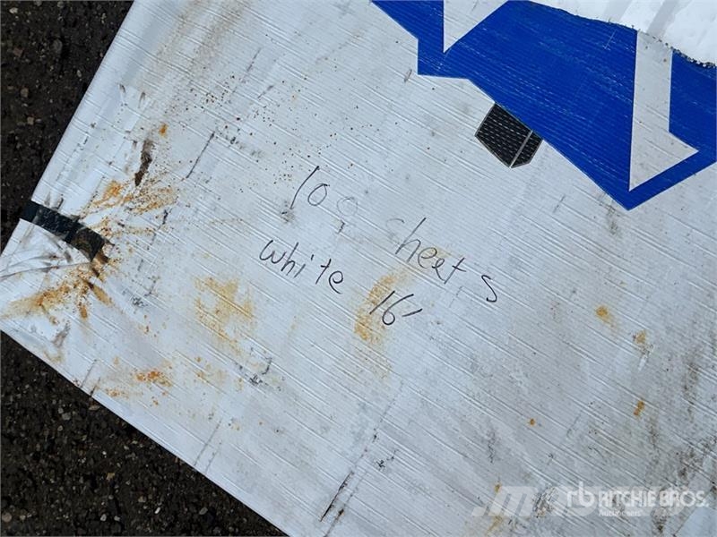 Quantity of (100) 16 ft White Steel Siding / Roofi Other