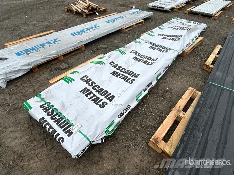  Quantity of (100) 16 ft Blue Steel Siding / Roofin Būvniecība- Citi