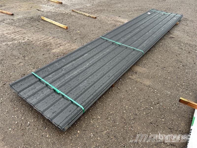 Quantity of (100) 16 ft Black Steel Siding / Roofi Other