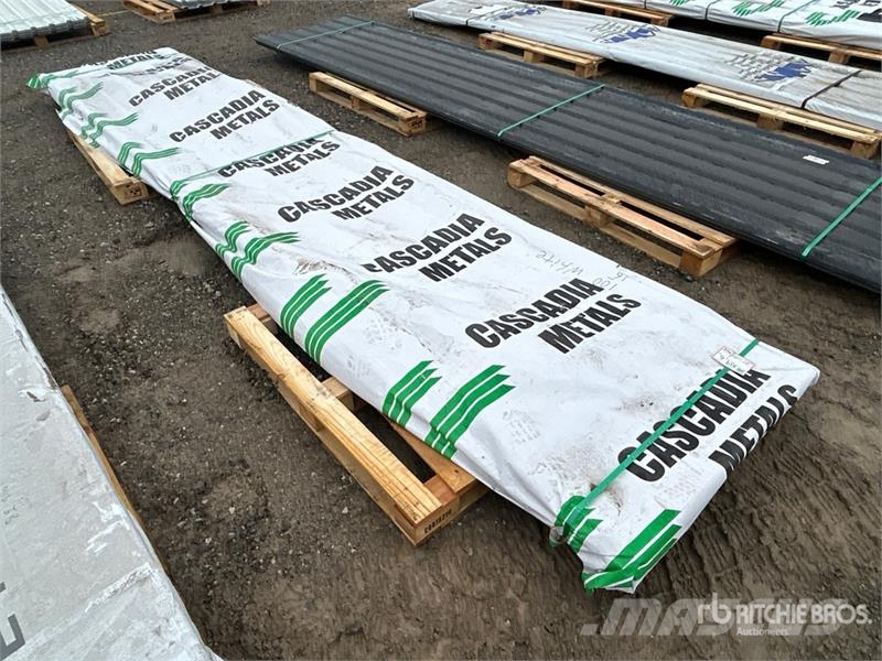  Quantity of (100) 16 ft Blue Steel Siding / Roofin Būvniecība- Citi
