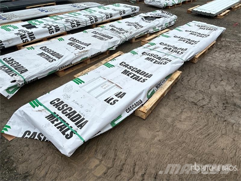 Quantity of (100) 16 ft White Steel Siding / Roofi Other