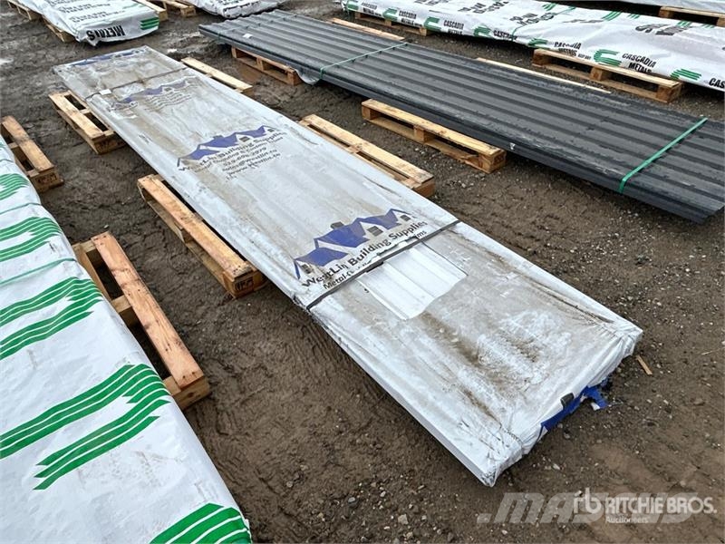  Quantity of (100) 16 ft White Steel Siding / Roofi Other