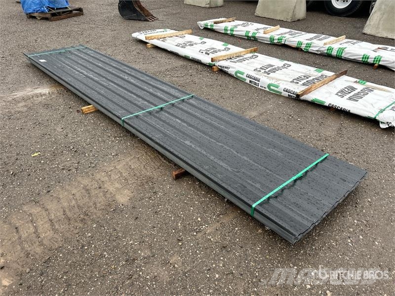  Quantity of (100) 16 ft Black Steel Siding / Roofi Other