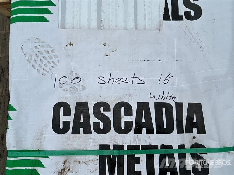 Quantity of (100) 16 ft White Steel Siding / Roofi Other