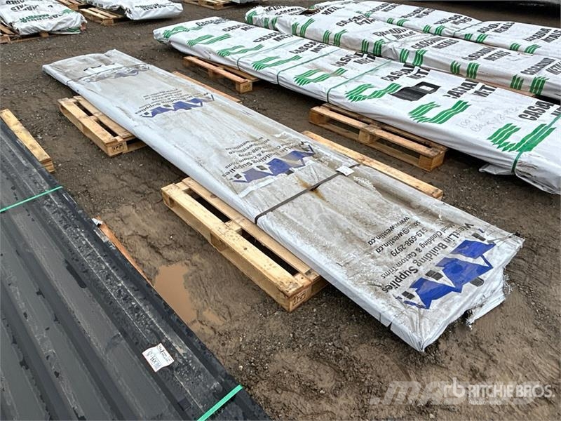  Quantity of (100) 16 ft White Steel Siding / Roofi Other