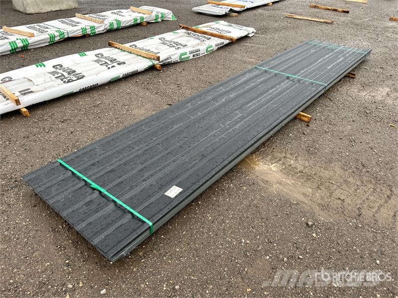  Quantity of (100) 16 ft Black Steel Siding / Roofi Other