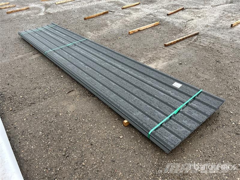  Quantity of (100) 16 ft Black Steel Siding / Roofi Other