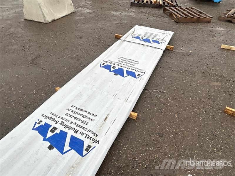 Quantity of (100) 16 ft White Steel Siding / Roofi Other