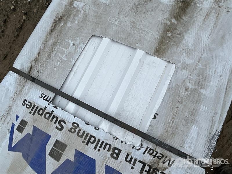  Quantity of (100) 16 ft White Steel Siding / Roofi Other