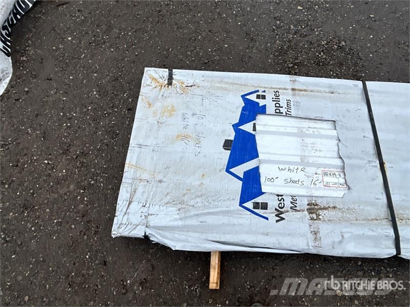 Quantity of (100) 16 ft White Steel Siding / Roofi Other