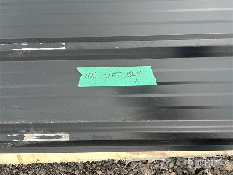 Quantity of (100) 3 ft x 12 ft Sheets Black Steel Winches, hoists and material lifts