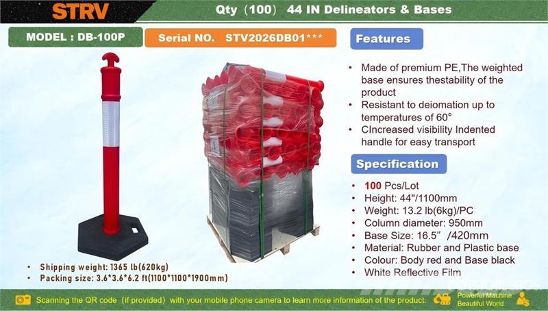 Quantity of (100) STARVOX DB-100P 44 in Delineato Transportes - Outros