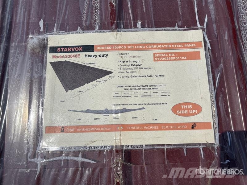  Quantity of (100)  STARVOX S3048E Galvalume Corrug Lyftblock, vinschar och materialhissar