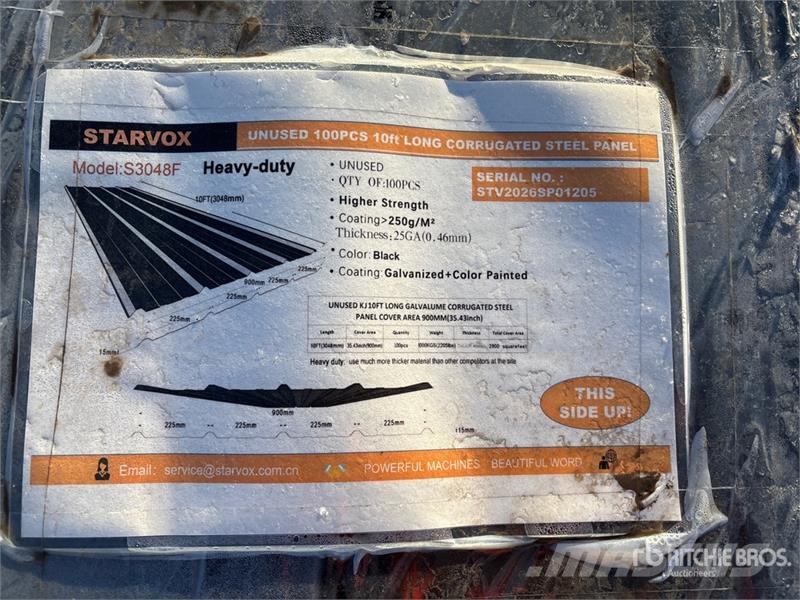  Quantity of (100)  STARVOX S3048F Galvalume Corrug Takels, lieren en materiaalliften